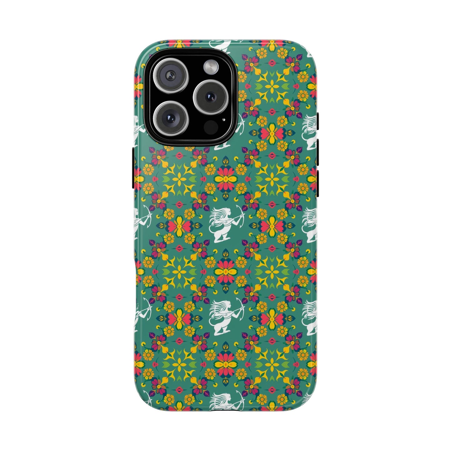 Tough Cases, Sagittarius, Zodiac, Flower Pattern
