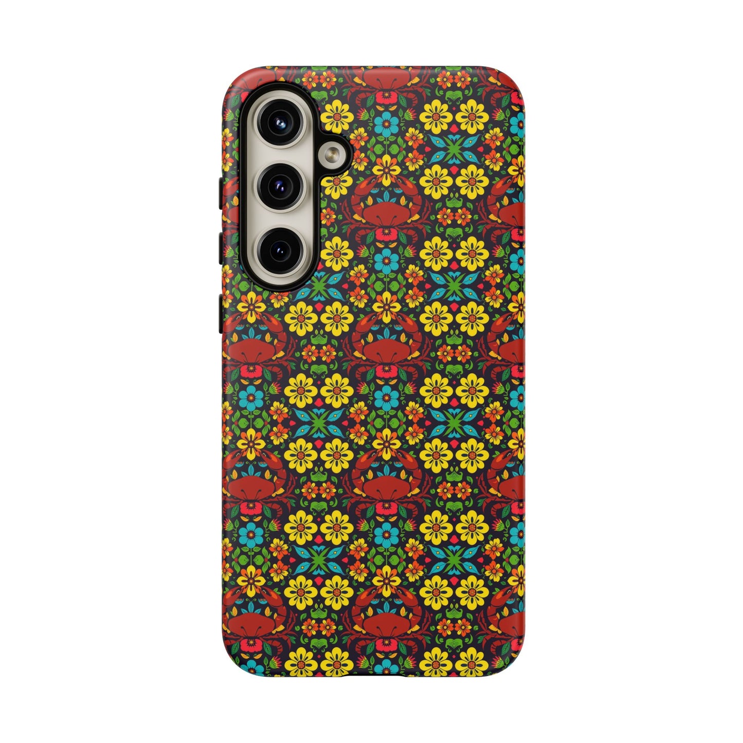 Tough Cases, Cancer, Zodiac v2, Flower Pattern