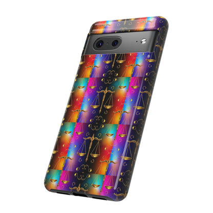 Tough Cases, Libra, Zodiac v1, Metal Pattern