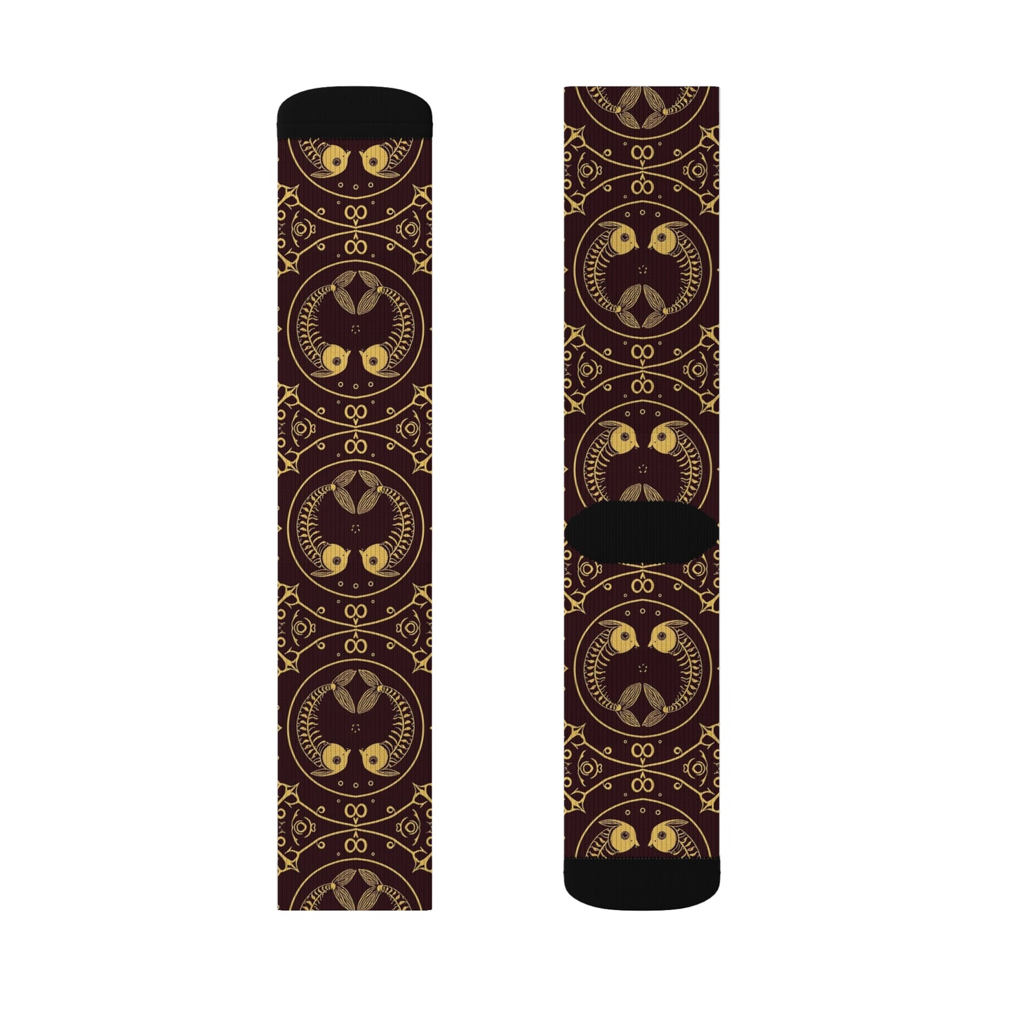 Sublimation Socks, Pisces, Zodiac v1, Pattern