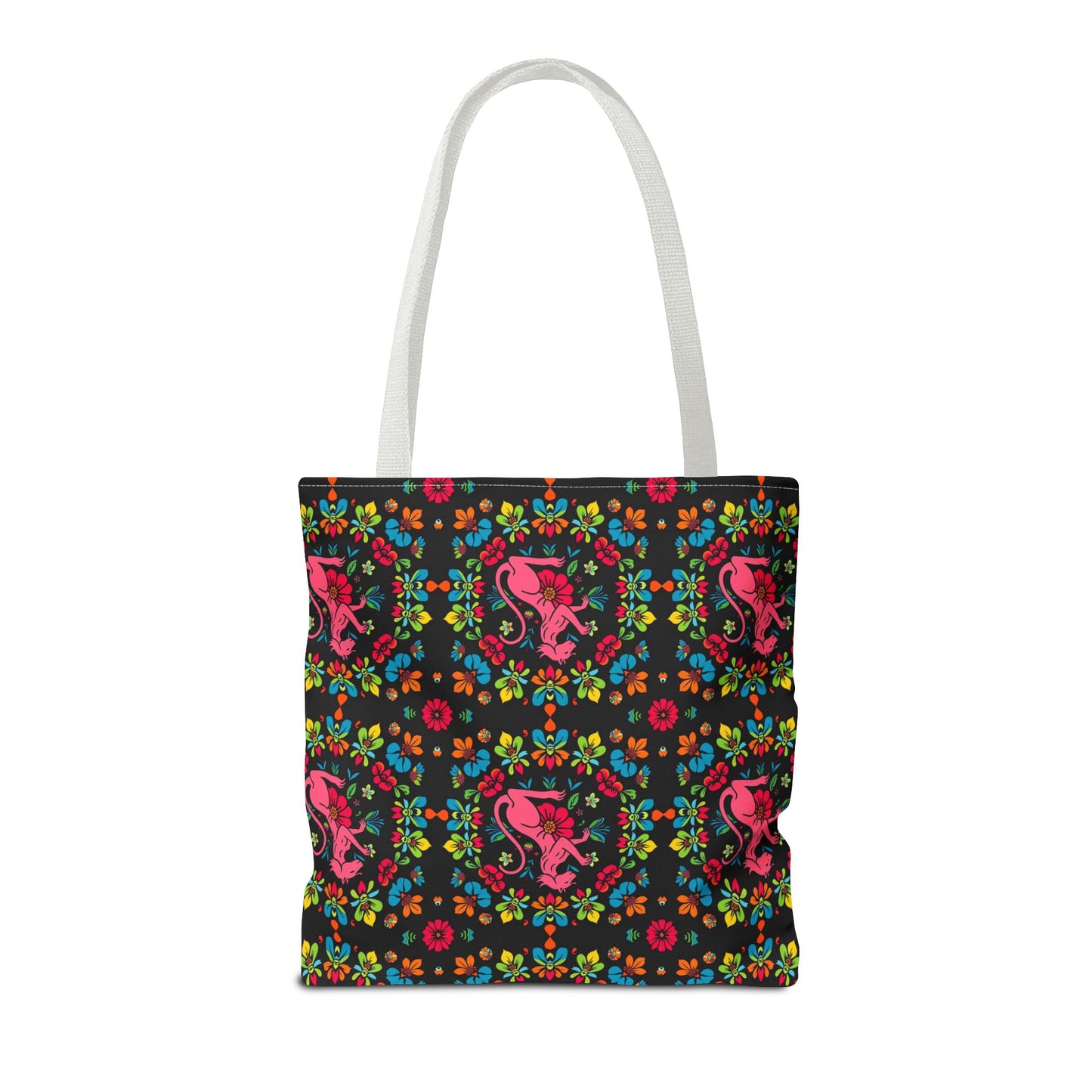 Tote Bag, (AOP), Virgo, Zodiac v6, Flower Pattern