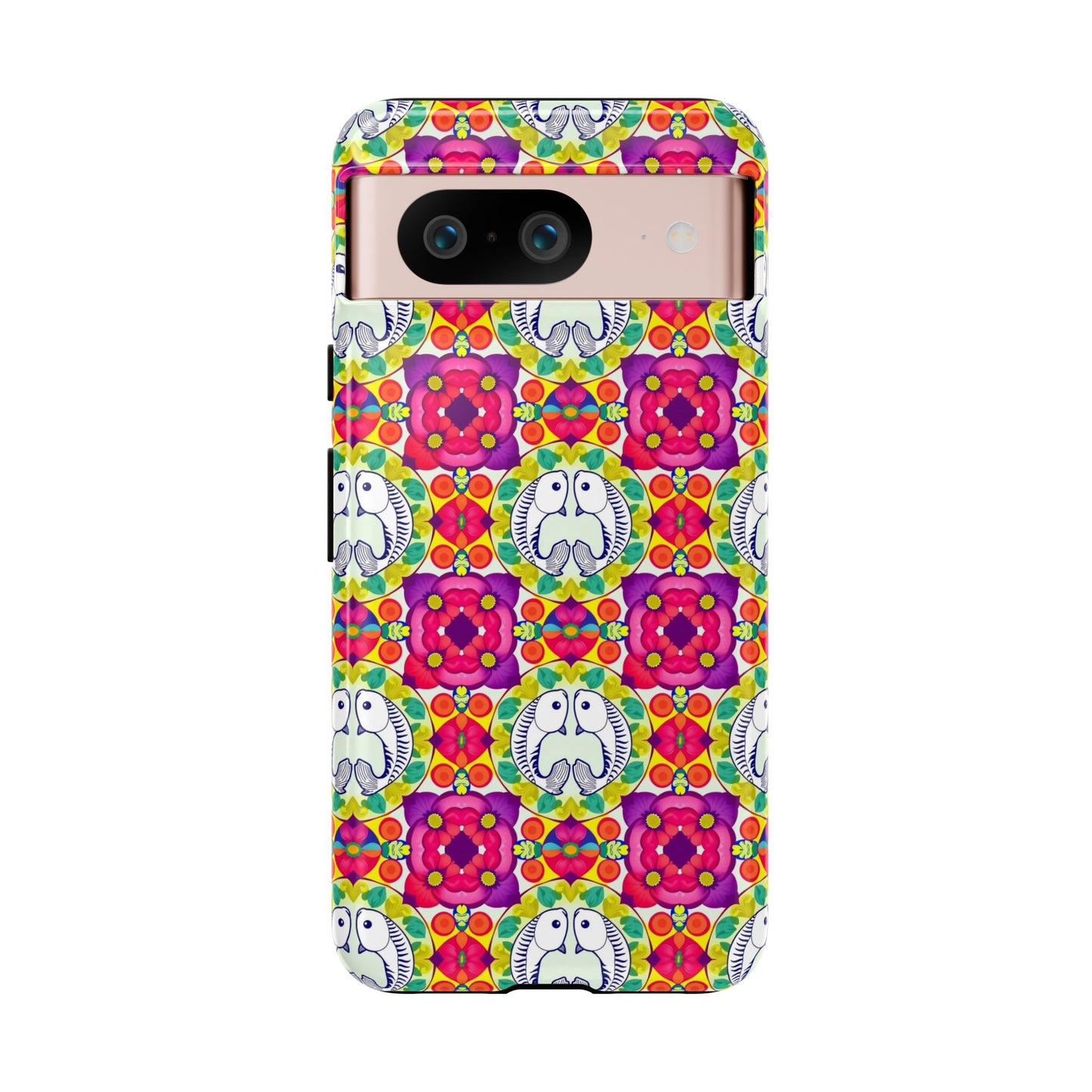Tough Cases, Pisces, Zodiac v2, Flower Pattern