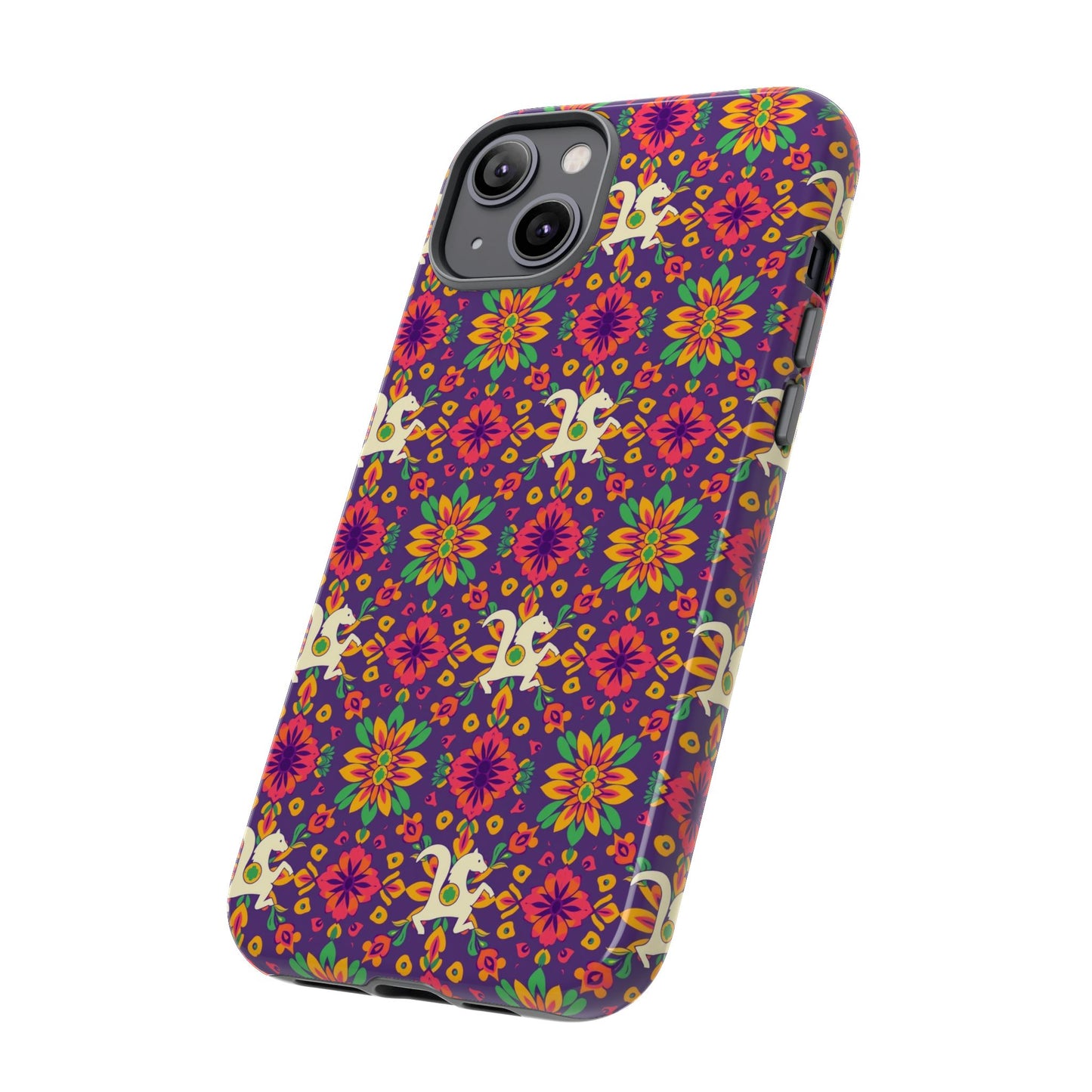 Tough Cases, Aquarius, Zodiac v1, Flower Pattern