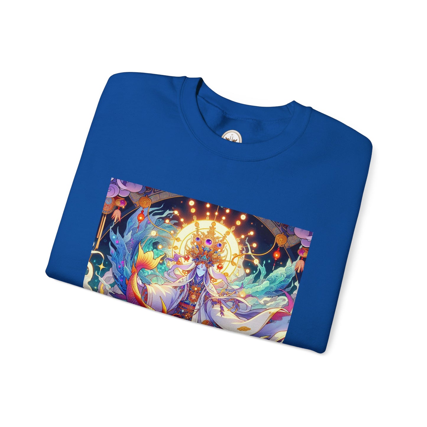 Unisex Heavy Blend™ Crewneck Sweatshirt, Anime Pisces King, Zodiac Design