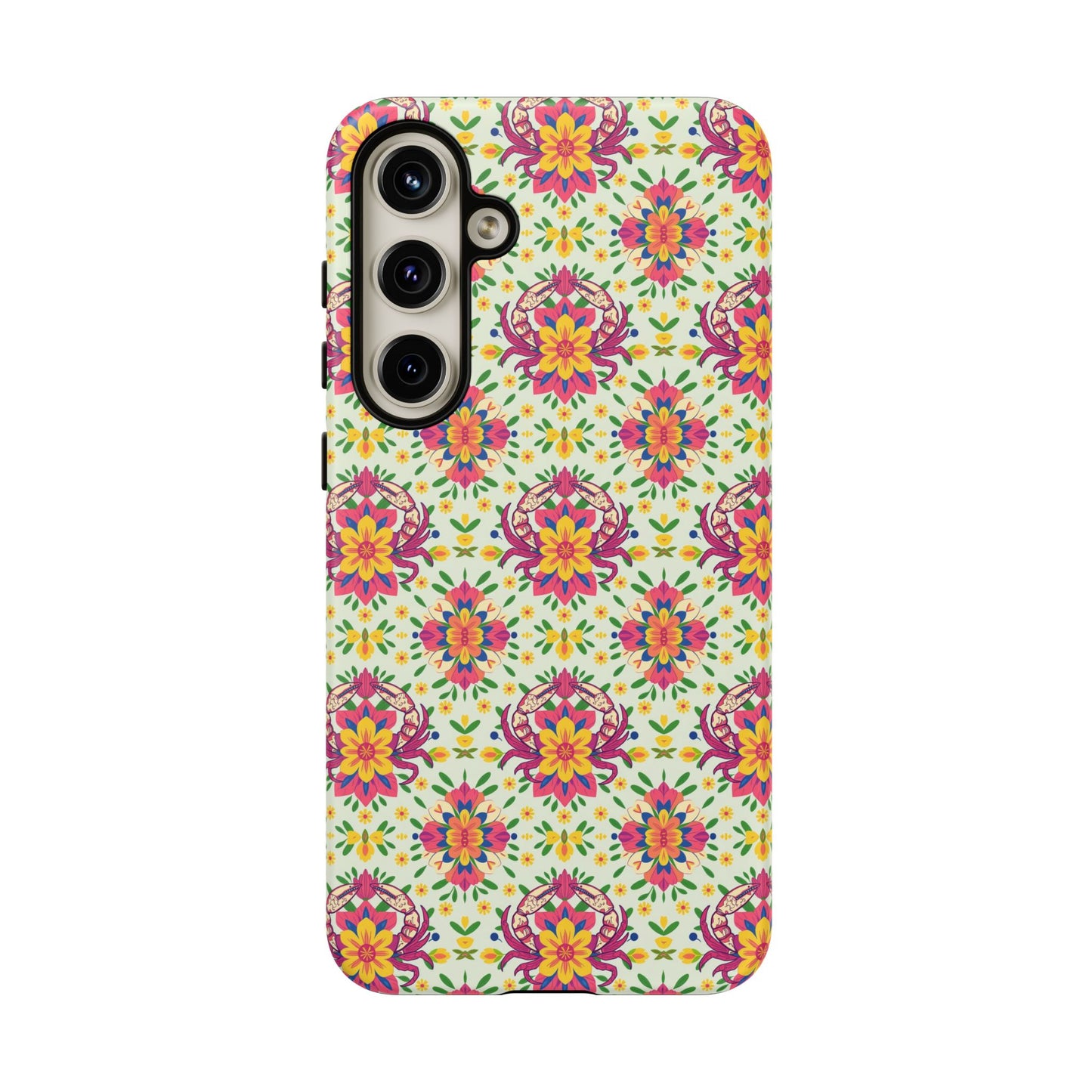 Tough Cases, Cancer, Zodiac v3, Flower Pattern