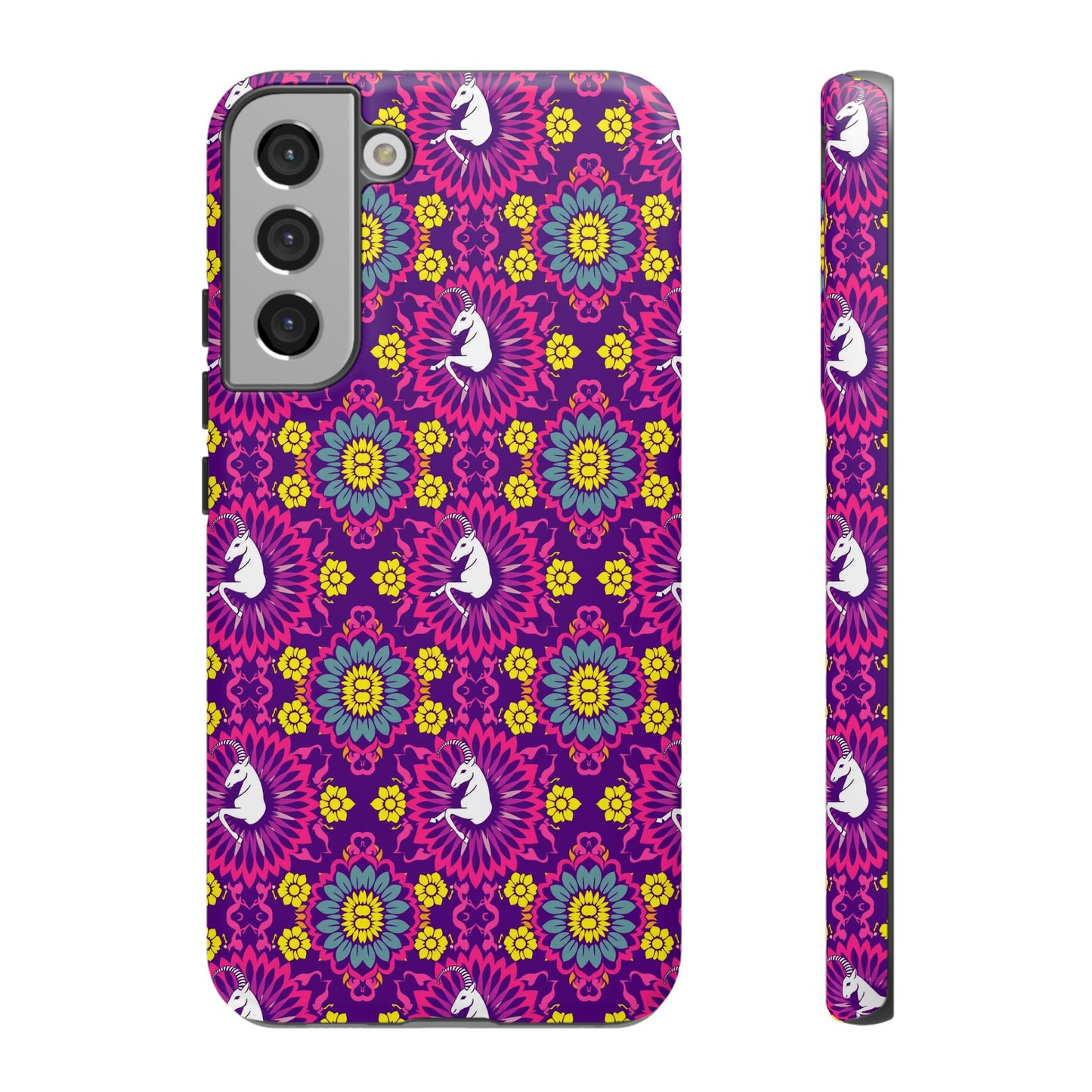 Tough Cases, Capricorn, Zodiac, Flower Pattern