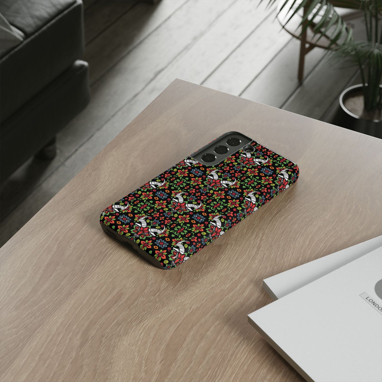 Tough Cases, Taurus, Zodiac v2, Flower Pattern