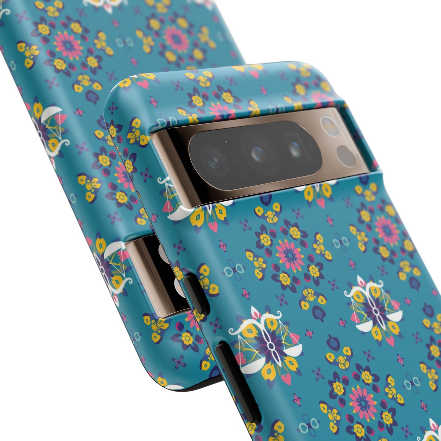 Tough Cases, Libra, Zodiac v2, Flower Pattern