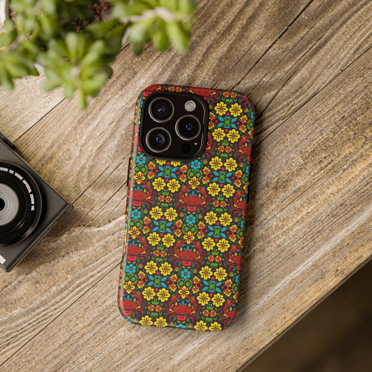 Tough Cases, Cancer, Zodiac v2, Flower Pattern