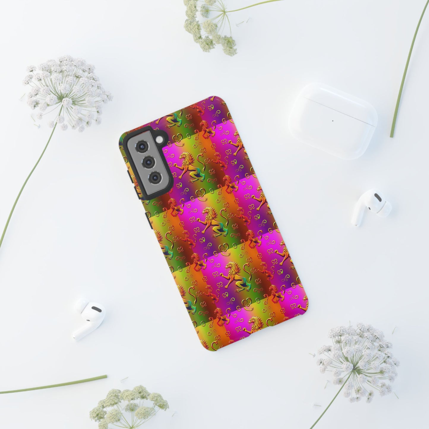 Tough Cases, Leo, Zodiac v1, Metal Pattern