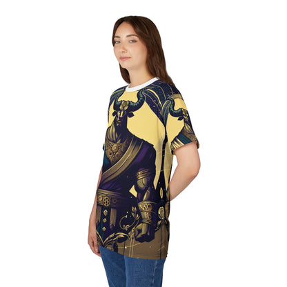 Unisex Cut & Sew T-Shirt (AOP), Minotaur, Taurus Zodiac Design, Regular fit, 100% Polyester