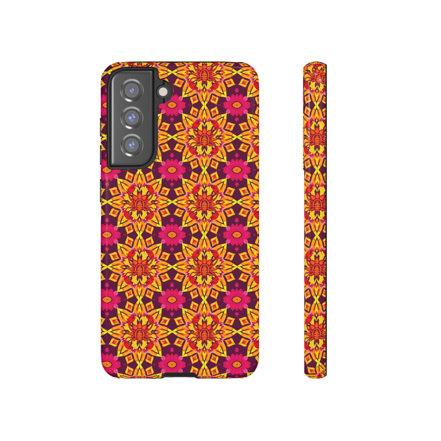 Tough Cases, Scorpio, Zodiac v1, Flower Pattern
