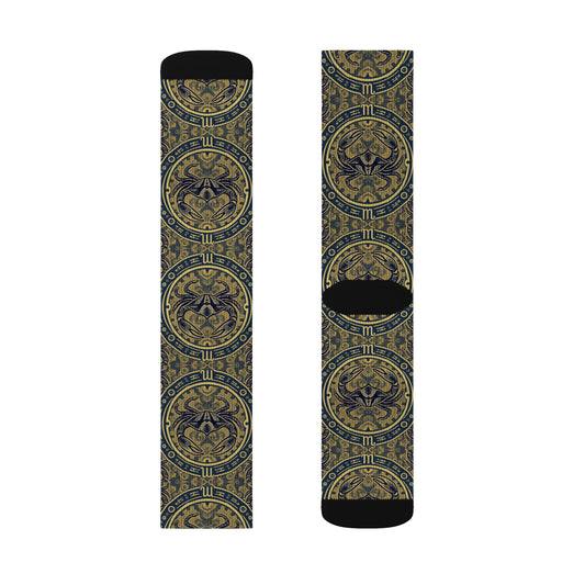 Sublimation Socks, Cancer, Zodiac, Pattern