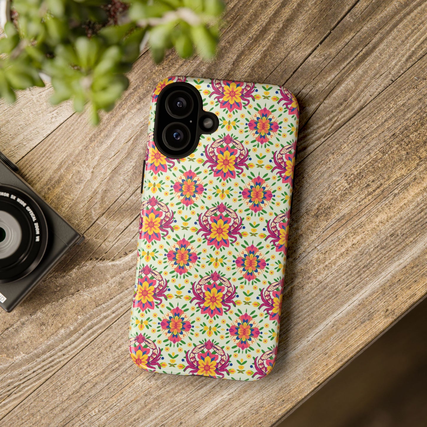 Tough Cases, Cancer, Zodiac v3, Flower Pattern