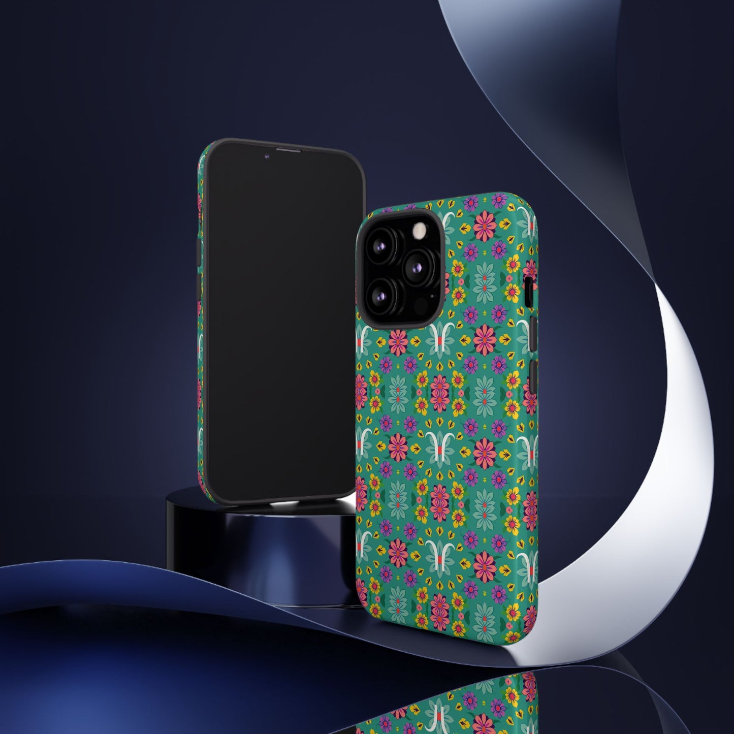 Tough Cases, Aquarius, Zodiac v4, Flower Pattern