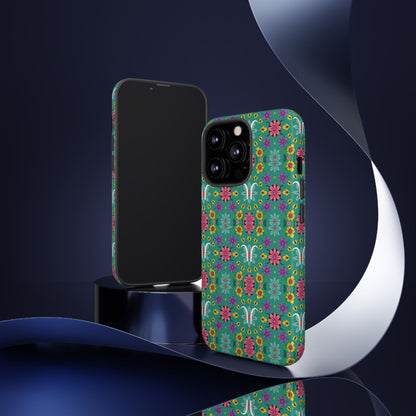 Tough Cases, Aquarius, Zodiac v4, Flower Pattern