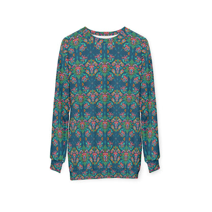Unisex Sweatshirt (AOP), Taurus, Zodiac v2, Jewel Pattern
