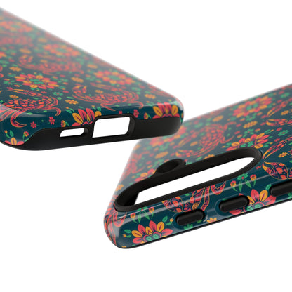 Tough Cases, Cancer, Zodiac v4, Flower Pattern