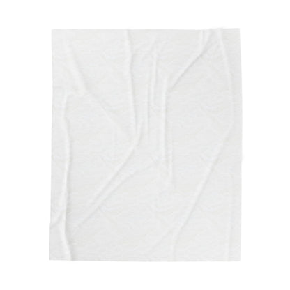 Velveteen Plush Blanket, Leo Zodiac Sign, Constellation & Symbol, White, 100% polyester