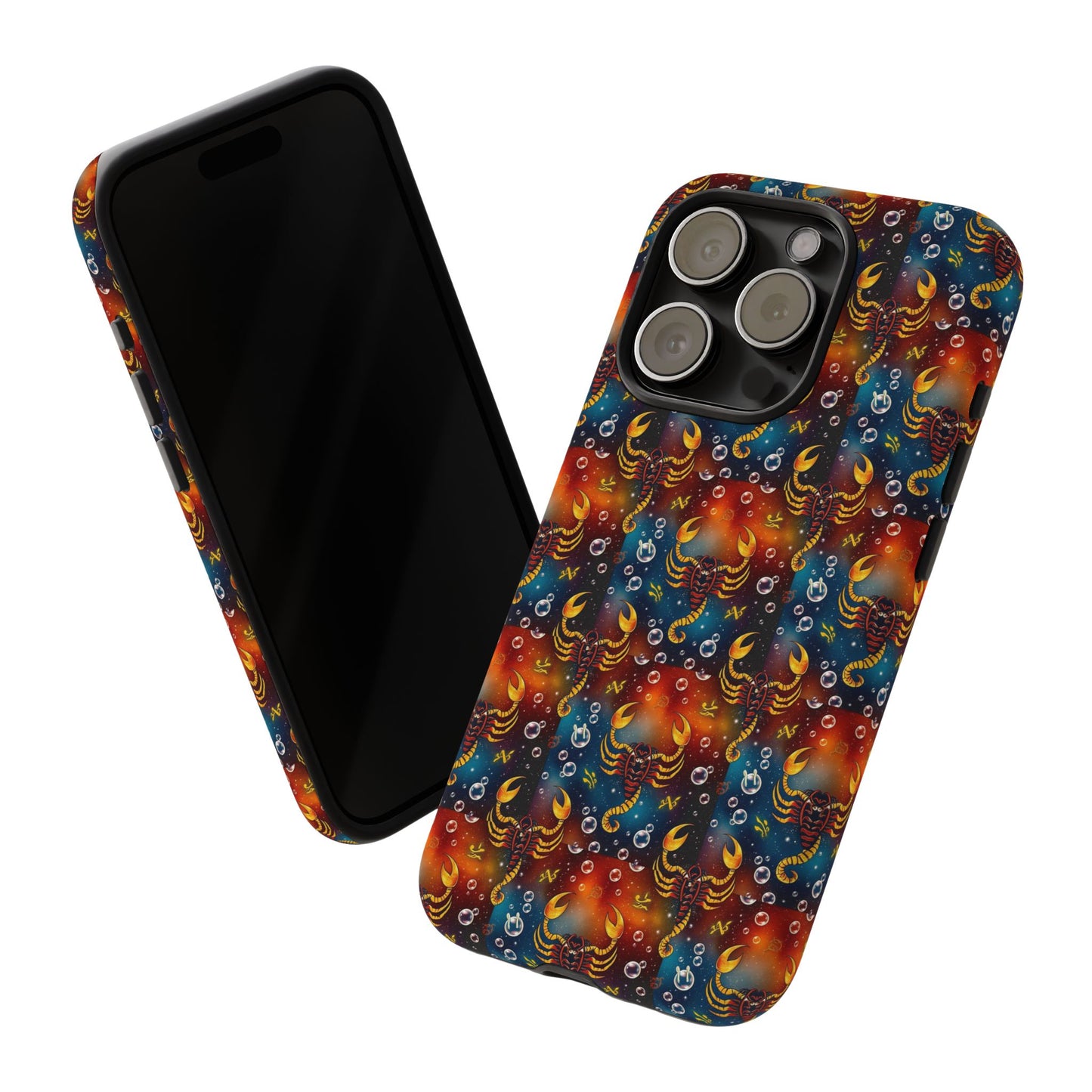 Tough Cases, Scorpio, Zodiac v2, Bubble Pattern