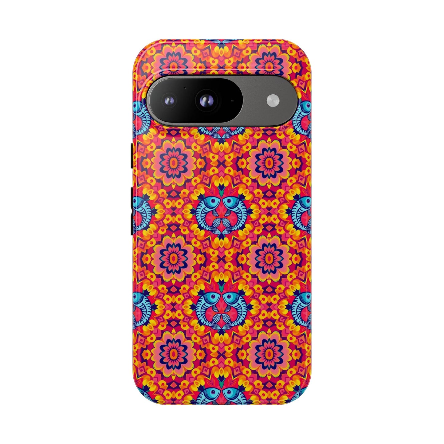 Tough Cases, Pisces, Zodiac v1, Flower Pattern