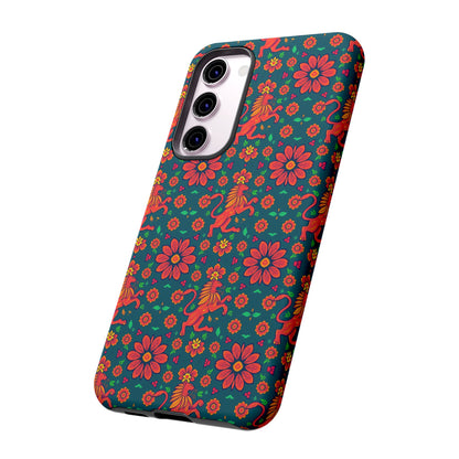 Tough Cases, Leo, Zodiac v2, Flower Pattern