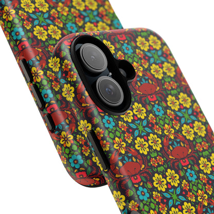 Tough Cases, Cancer, Zodiac v2, Flower Pattern