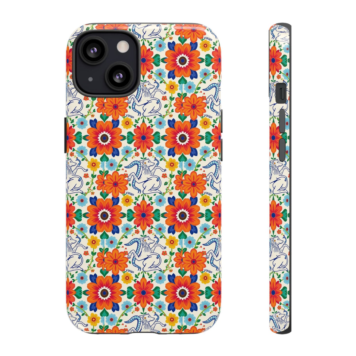 Tough Cases, Virgo, Zodiac v4, Flower Pattern