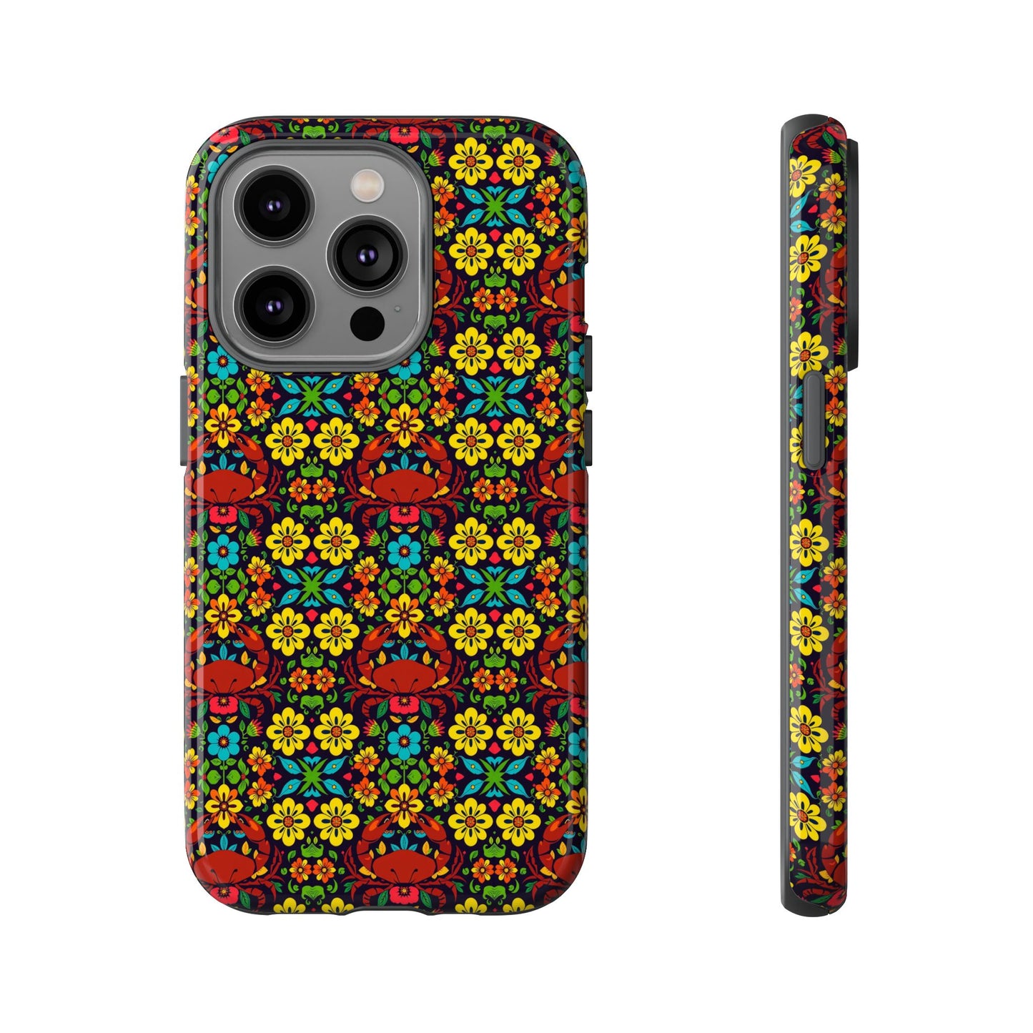 Tough Cases, Cancer, Zodiac v2, Flower Pattern