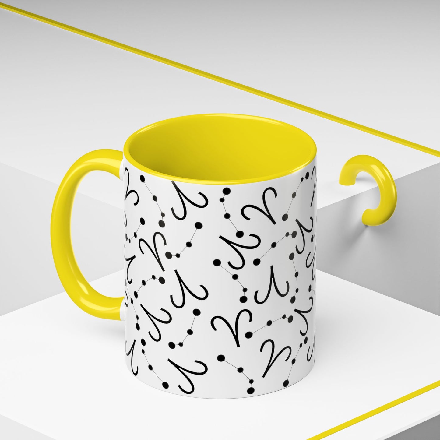 Accent Coffee Mug with the Aries sign (11, 15oz)