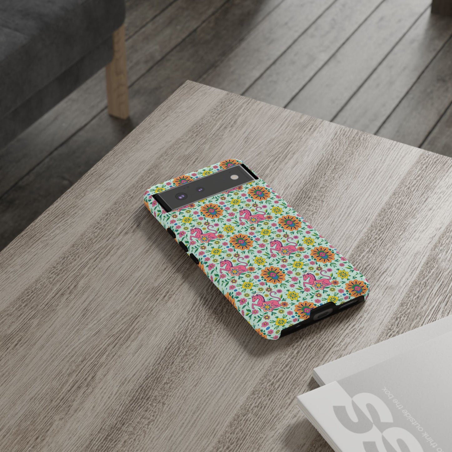 Tough Cases, Aquarius, Zodiac, Flower Pattern