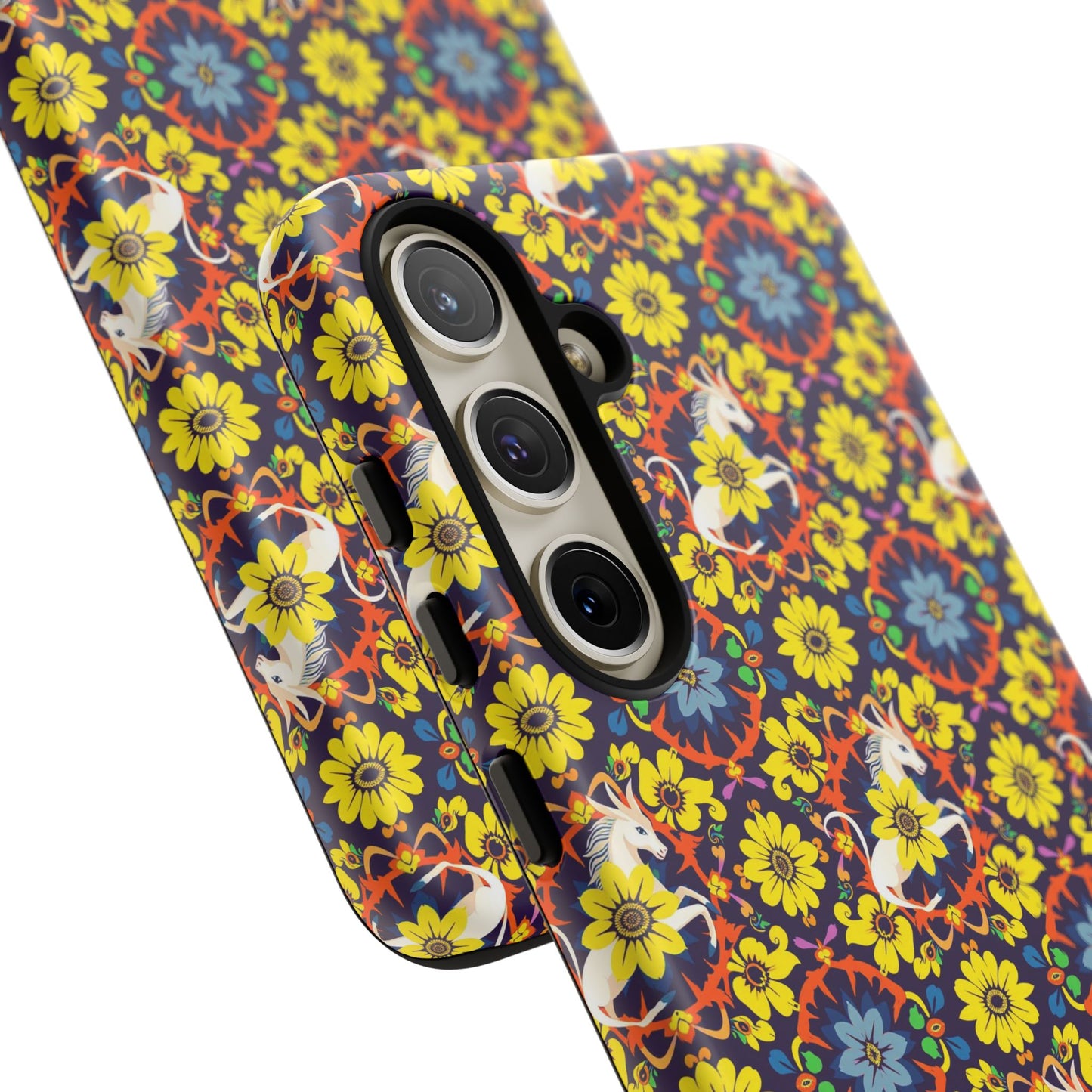 Tough Cases, Aquarius, Zodiac v3, Flower Pattern