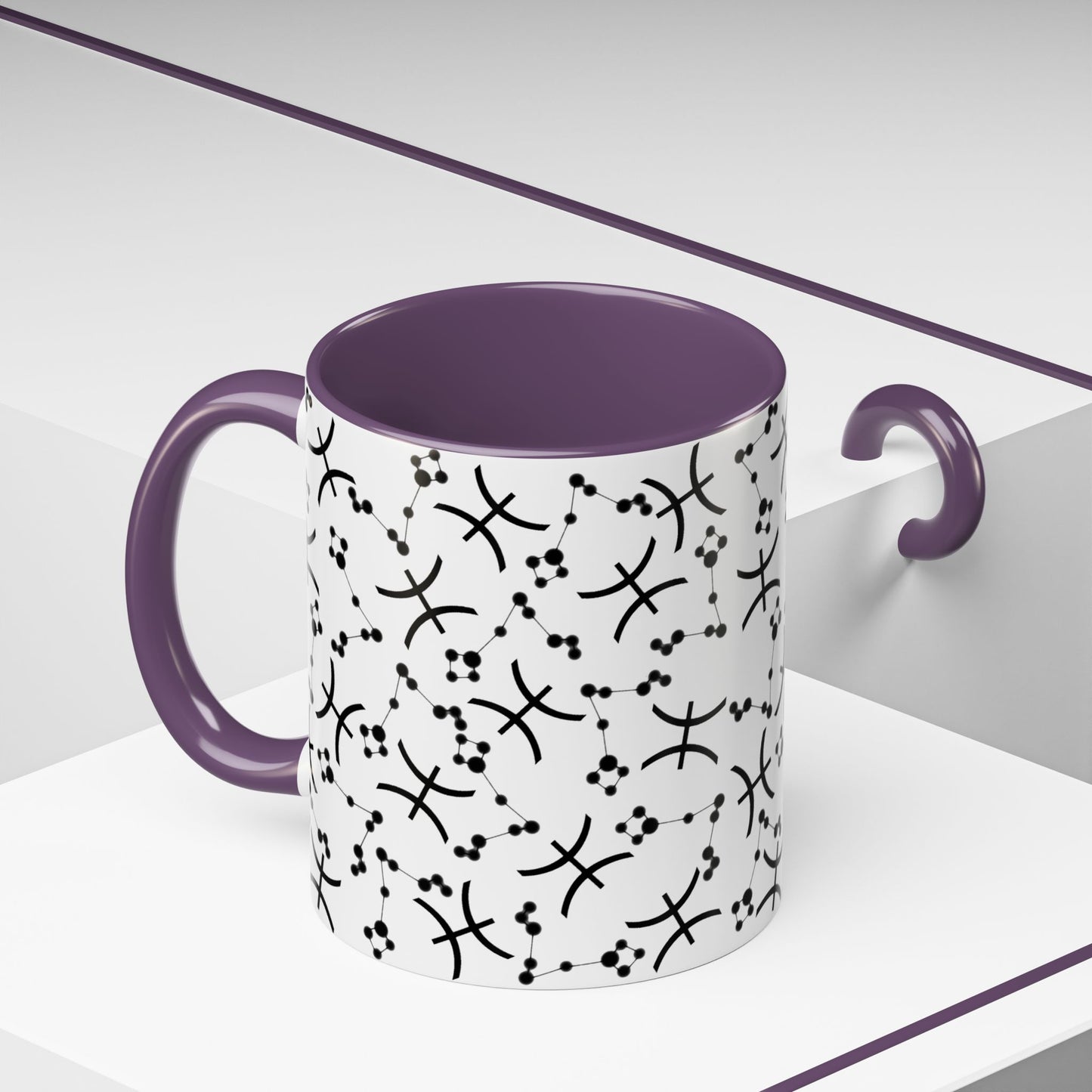 Accent Coffee Mug with the Pisces sign (11, 15oz)