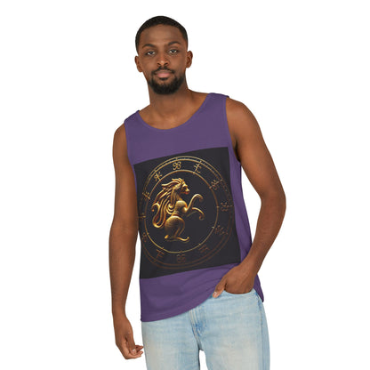 Unisex Garment-Dyed, Tank Top, Virgo Design, Planet Animal, 100% US cotton