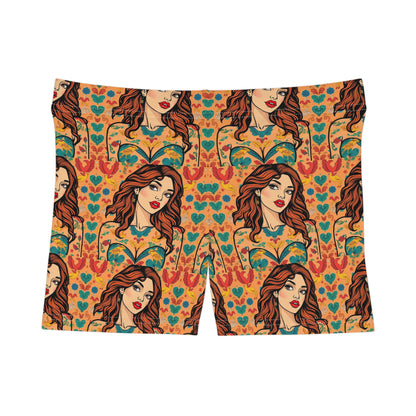 Women's Shorts, (AOP), Virgo, Zodiac v3, Sexy Pattern
