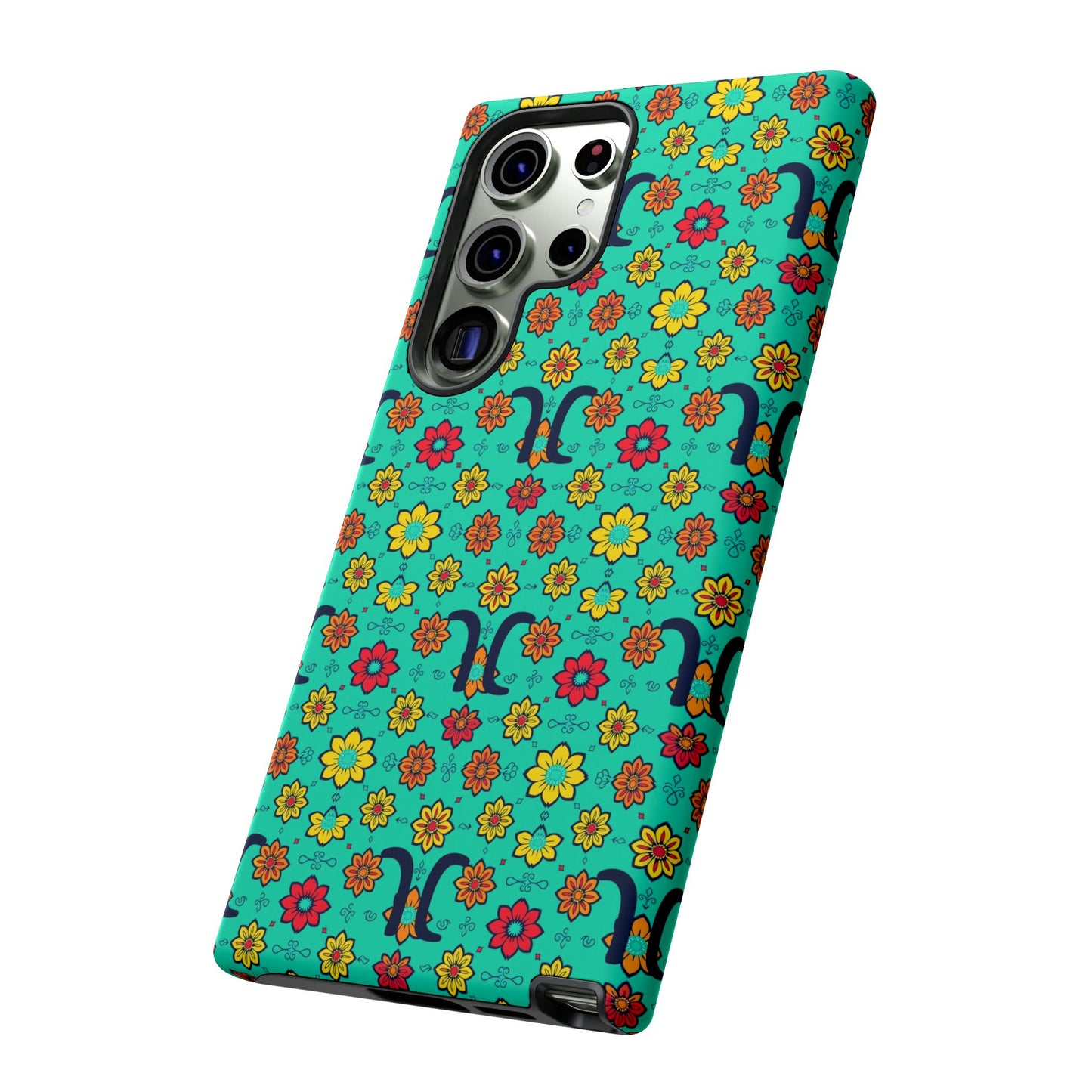 Tough Cases, Aquarius, Zodiac v2, Flower Pattern