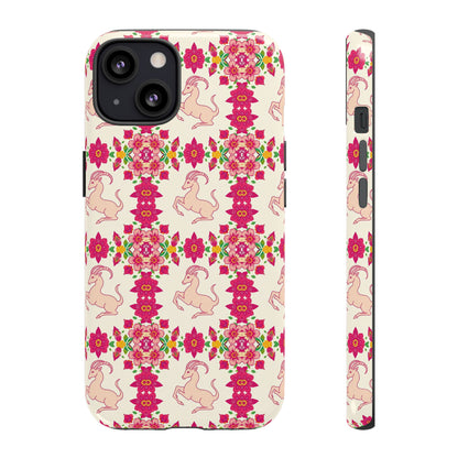 Tough Cases, Capricorn, Zodiac v3, Flower Pattern
