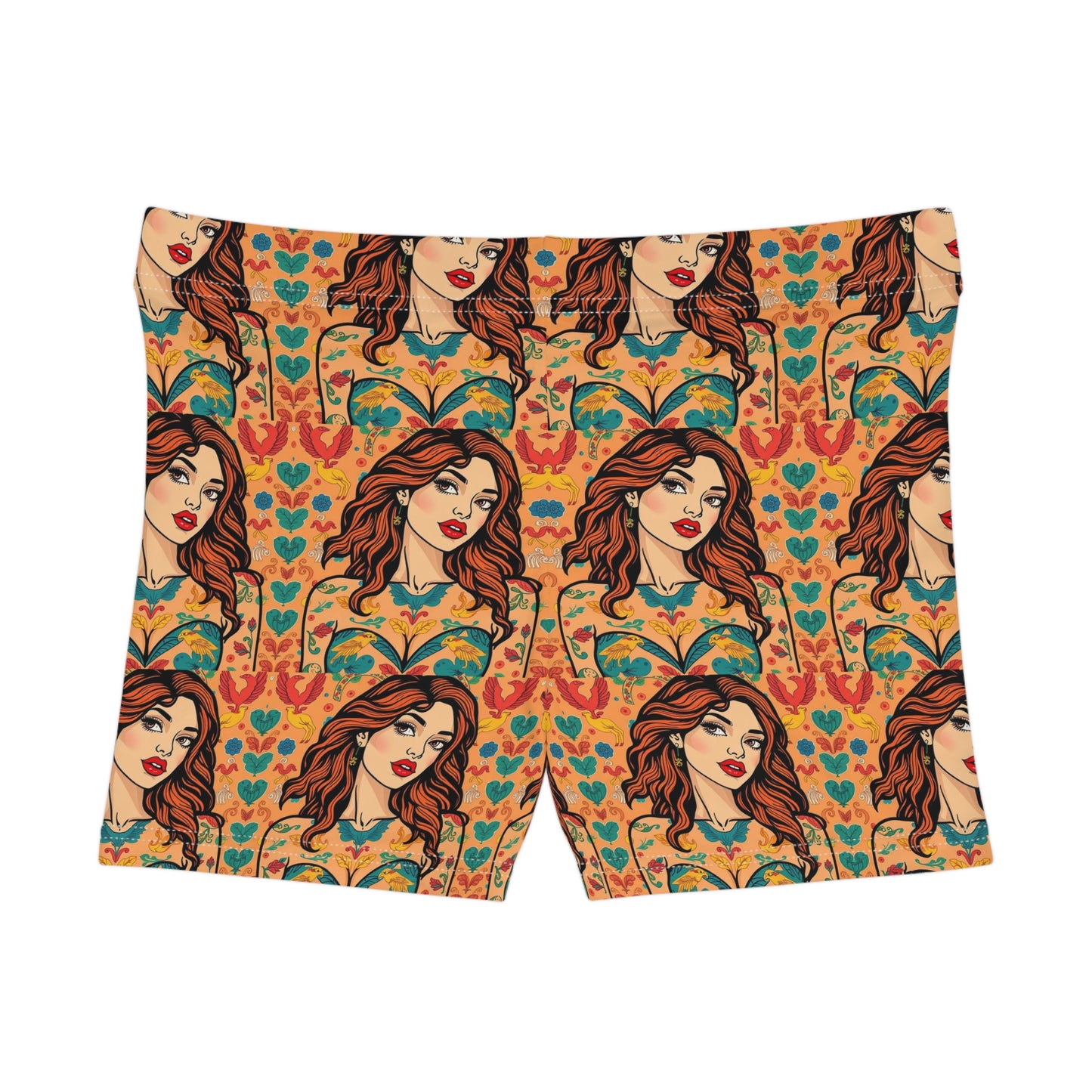 Women's Shorts, (AOP), Virgo, Zodiac v3, Sexy Pattern