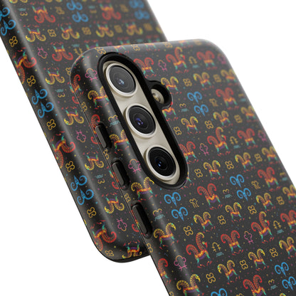 Tough Cases, Aries, Zodiac v1, Metal Pattern