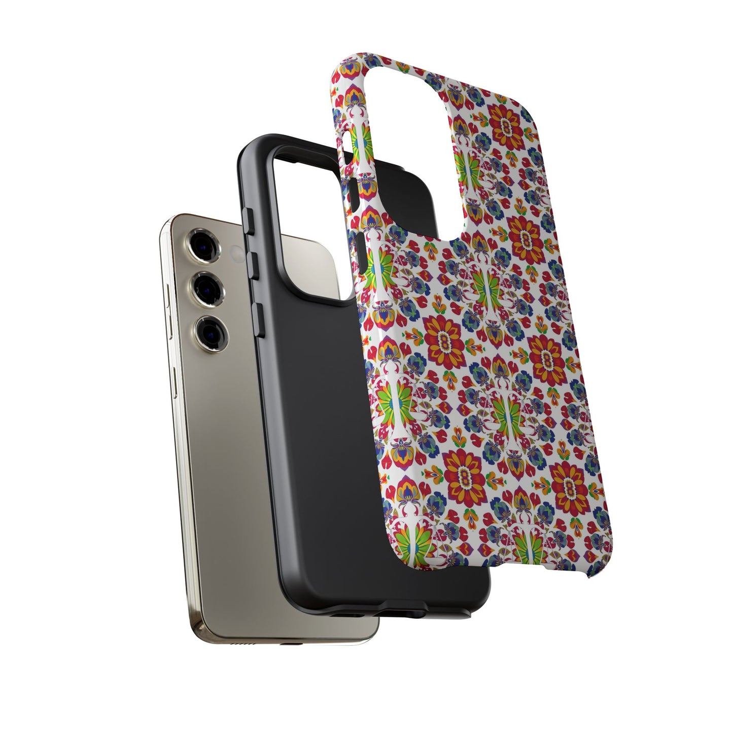 Tough Cases, Libra, Zodiac v1, Flower Pattern