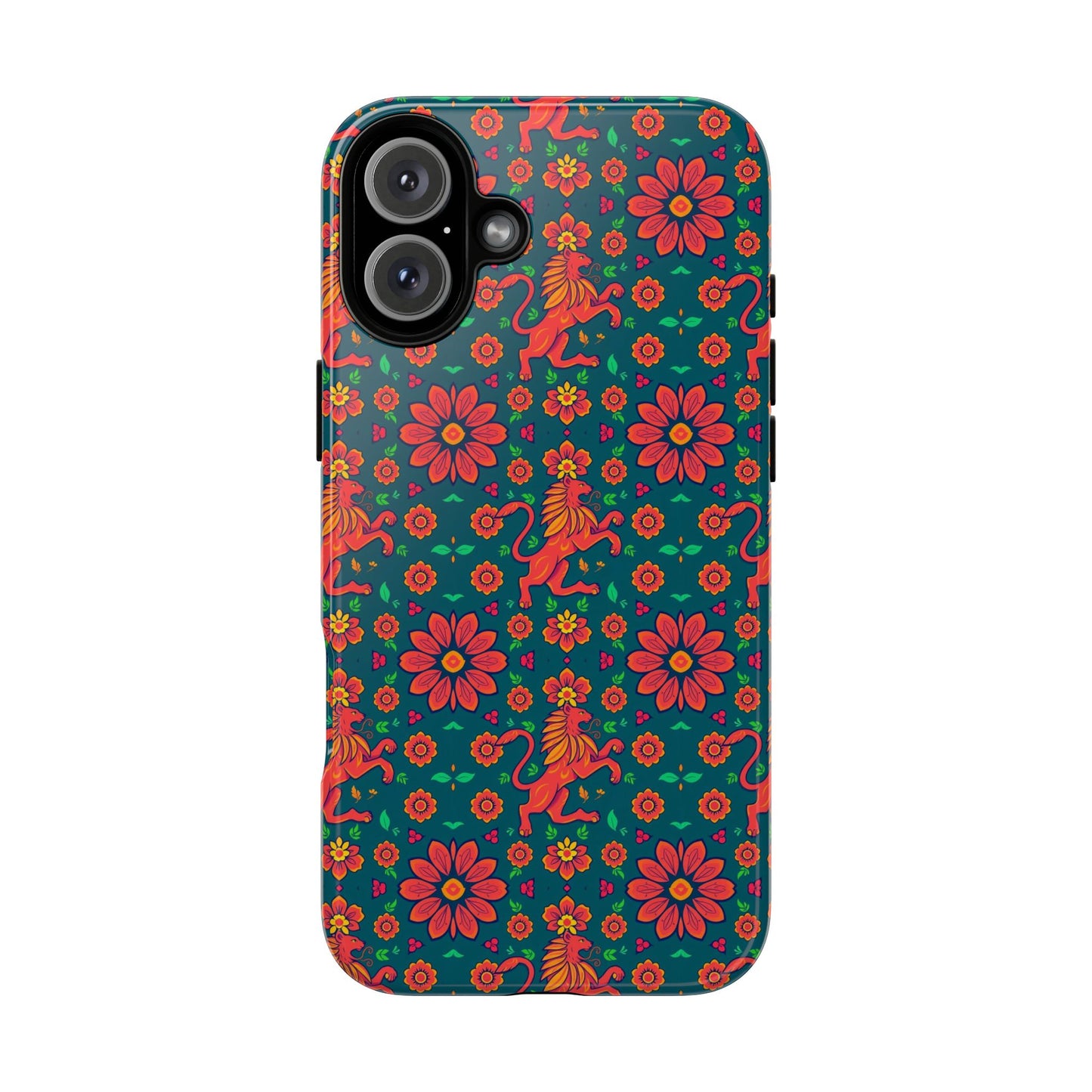 Tough Cases, Leo, Zodiac v2, Flower Pattern