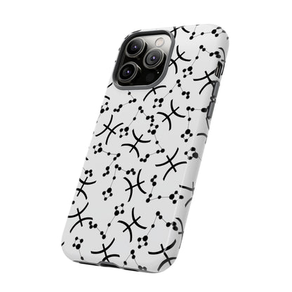Tough Cases with the Pisces Zodiac sign for iPhone, Samsung Galaxy, and Google Pixel devices