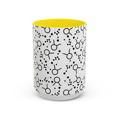 Accent Coffee Mug with the Taurus Zodiac sign (11, 15oz)