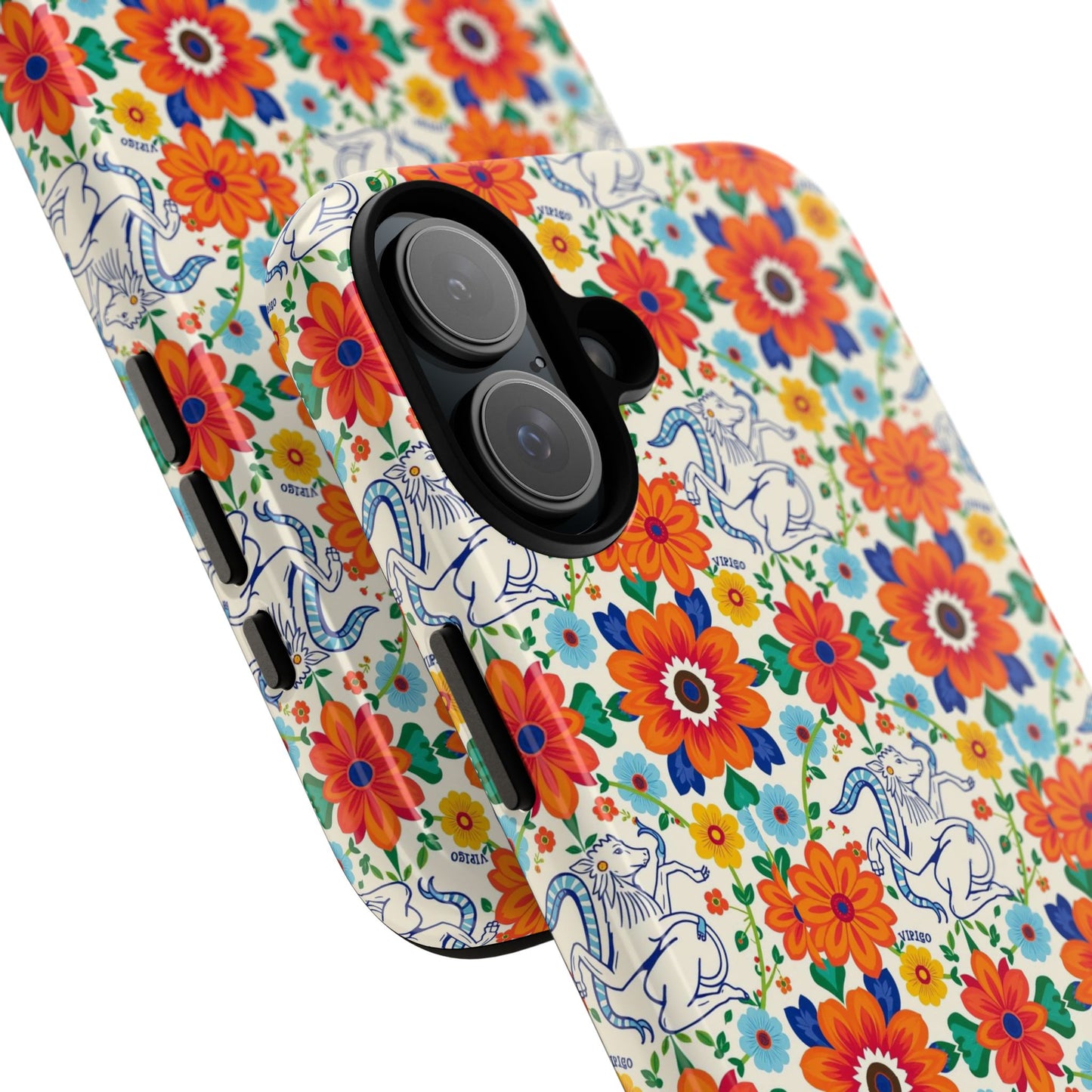 Tough Cases, Virgo, Zodiac v4, Flower Pattern