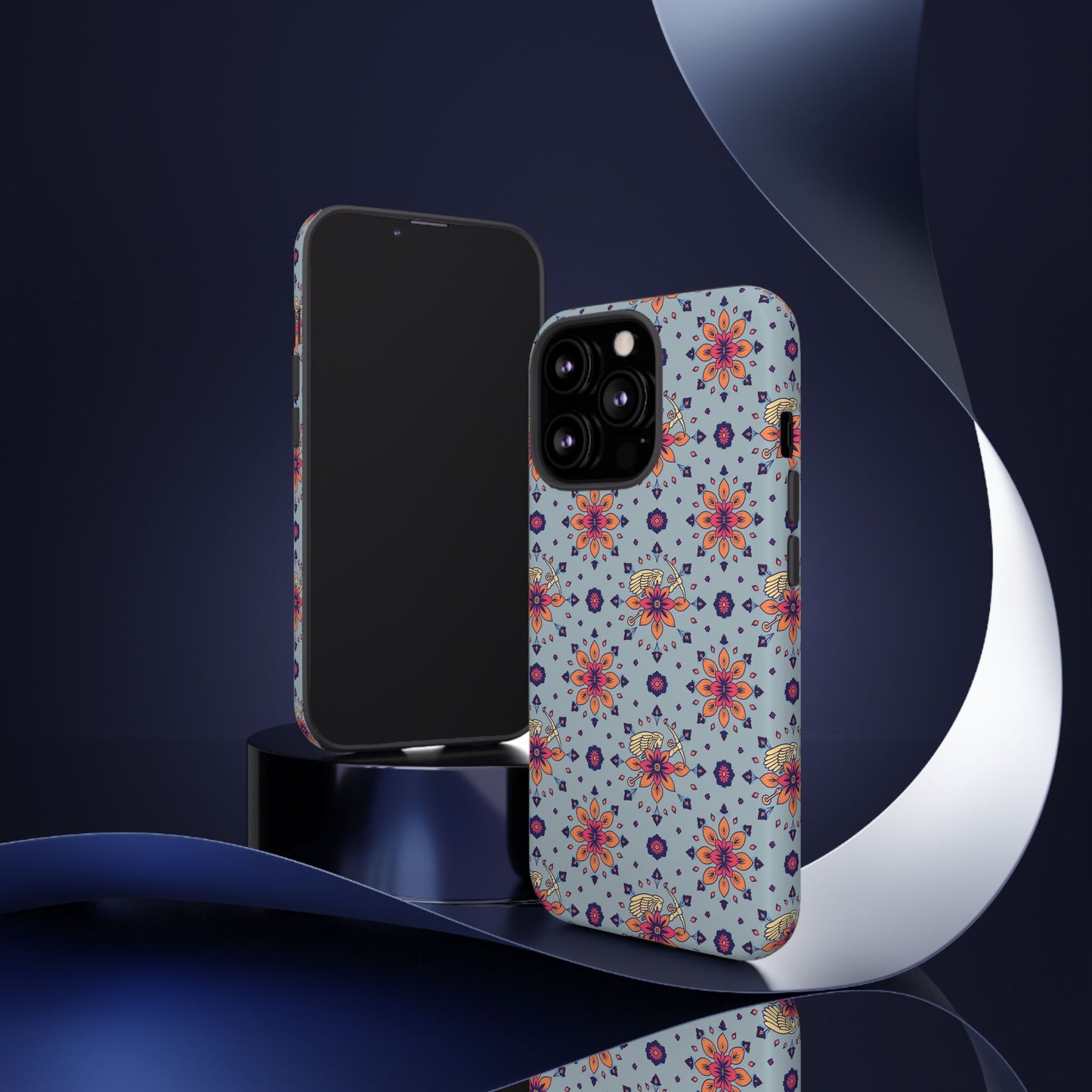 Tough Cases, Sagittarius, Zodiac v3, Flower Pattern