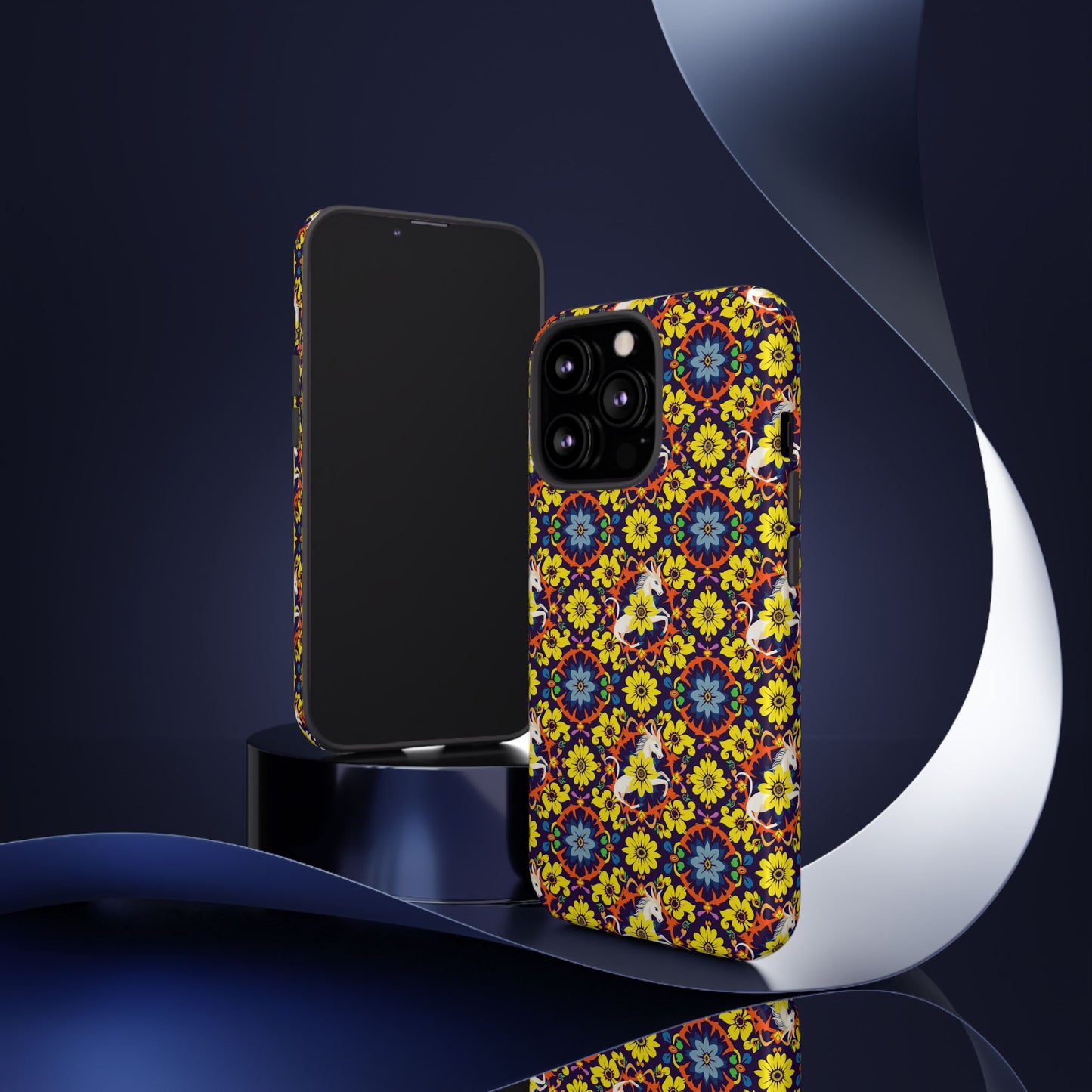 Tough Cases, Aquarius, Zodiac v3, Flower Pattern