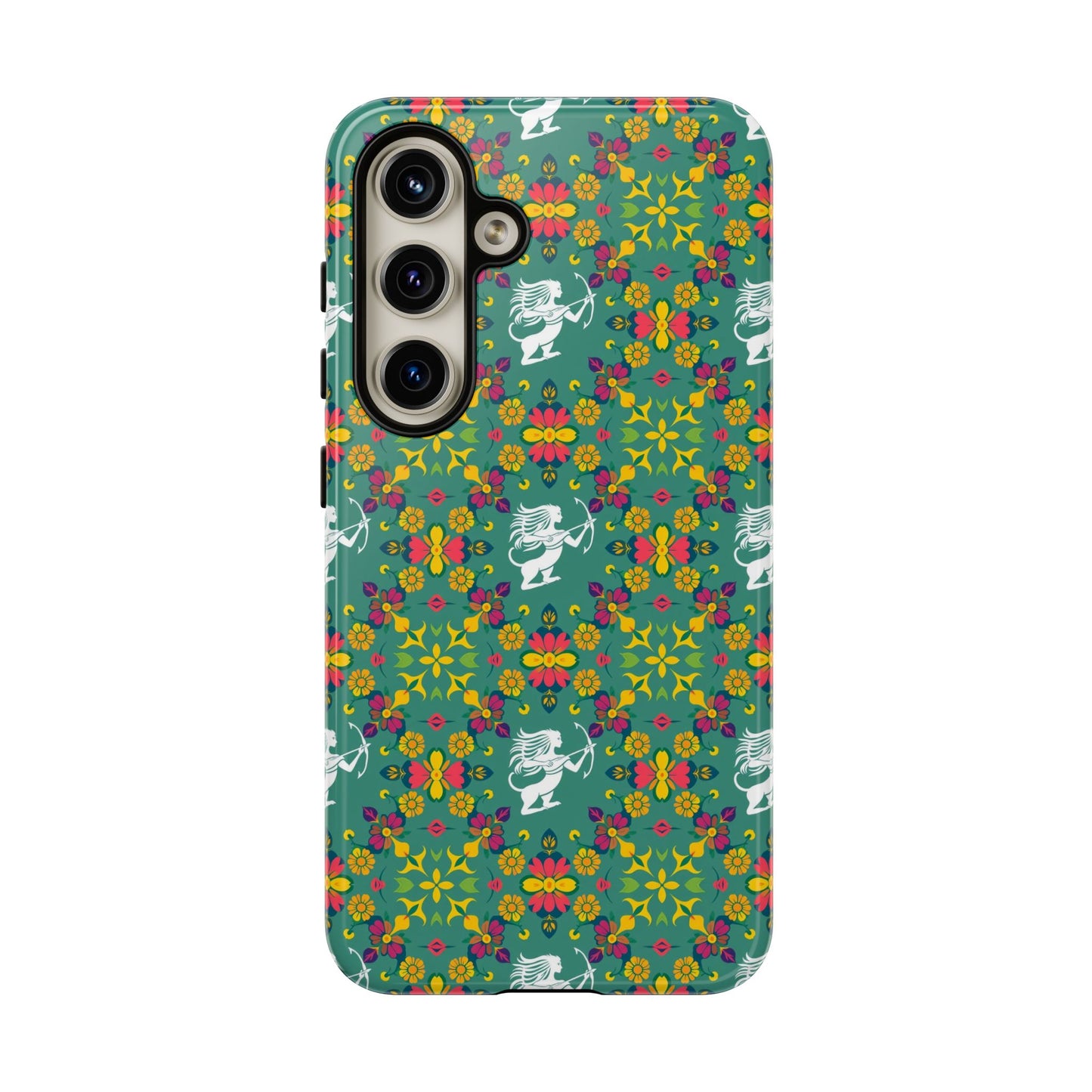 Tough Cases, Sagittarius, Zodiac, Flower Pattern
