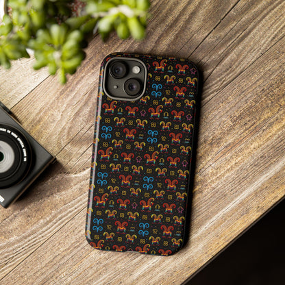 Tough Cases, Aries, Zodiac v1, Metal Pattern