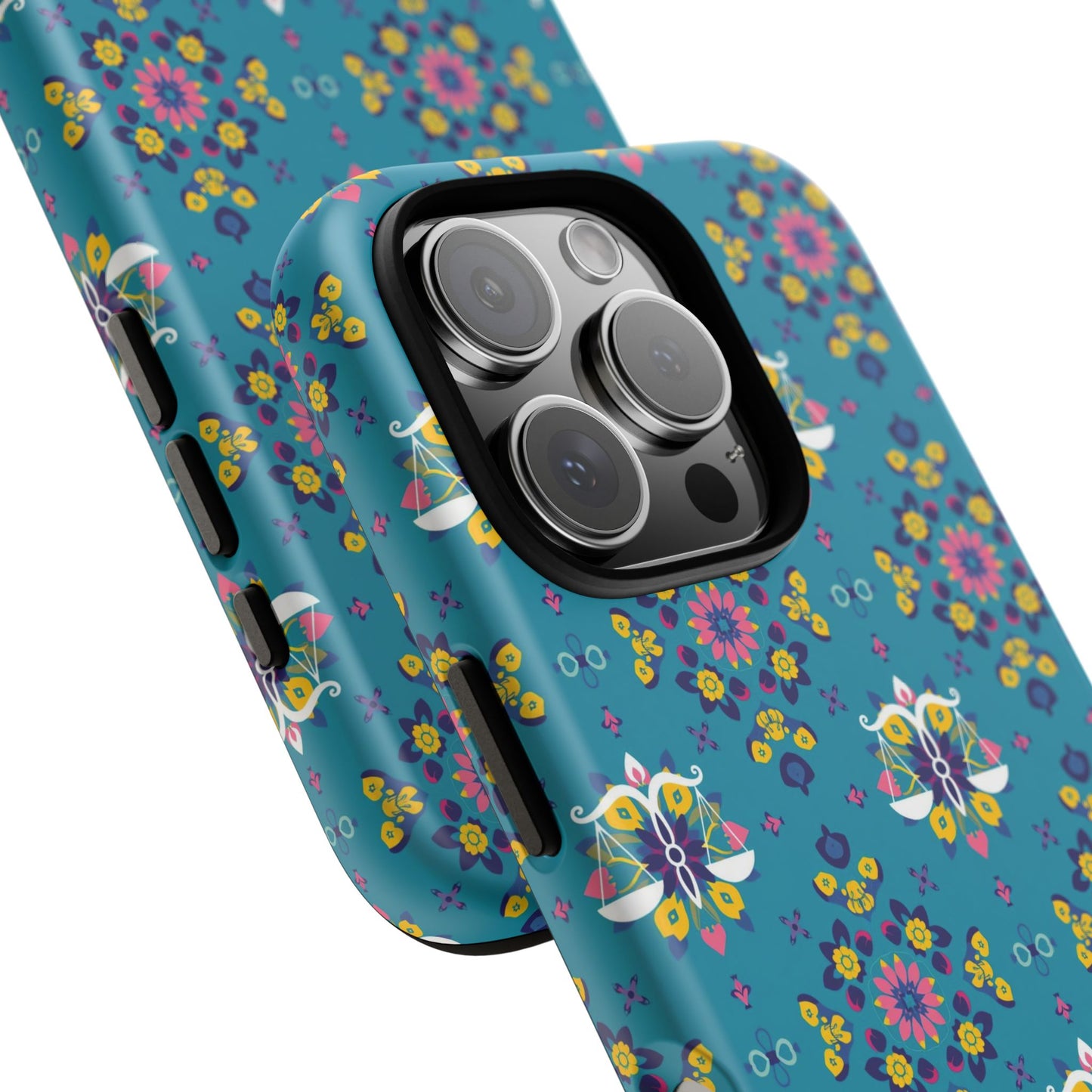 Tough Cases, Libra, Zodiac v2, Flower Pattern
