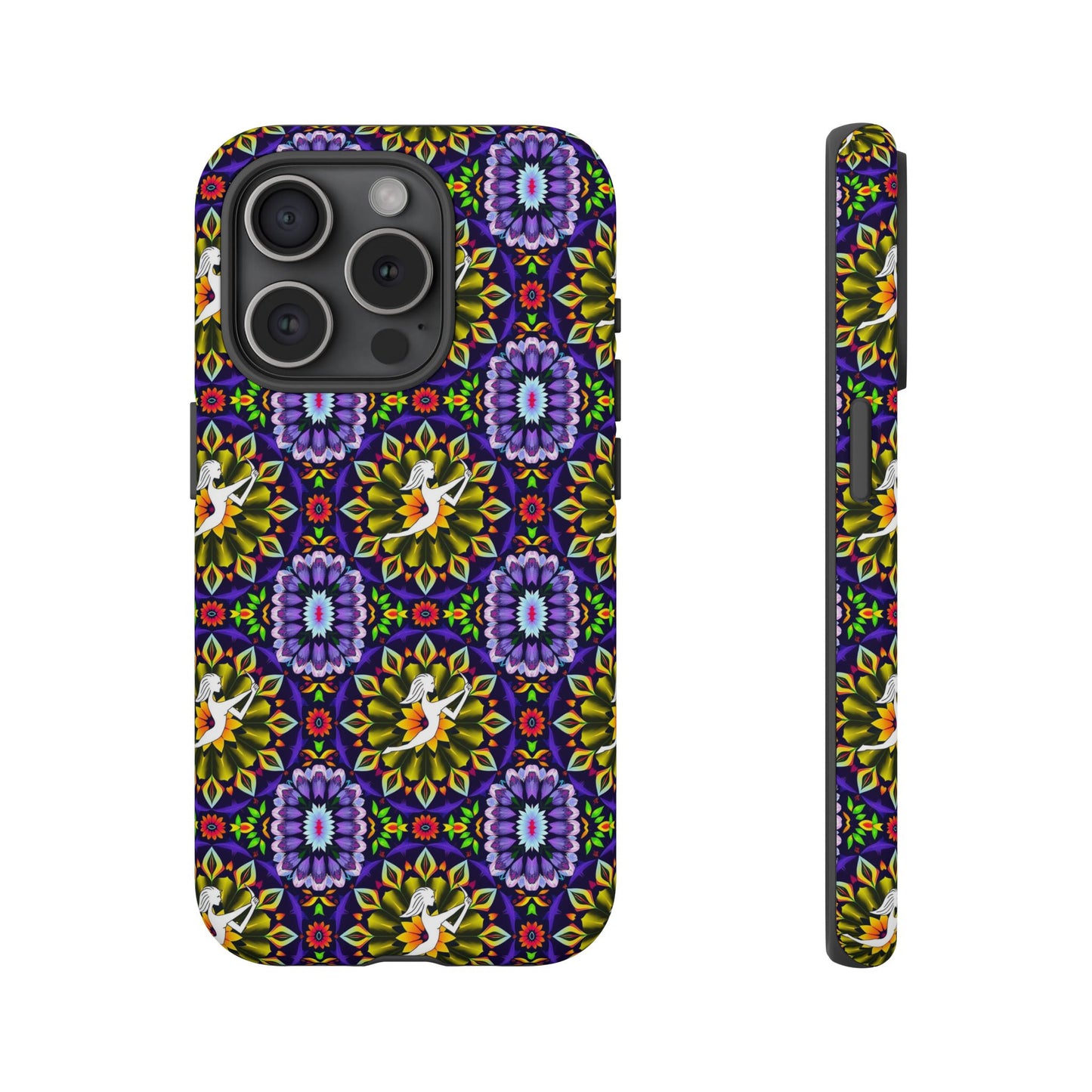 Tough Cases, Sagittarius, Zodiac v1, Flower Pattern